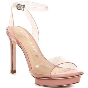 Women’s Antonio Melani
Kat Clear Vinyl Ankle Strap Platform Heels